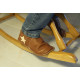 Organic leather shoes brown and orange