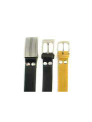 Ceinture sur mesure, cuir noir 