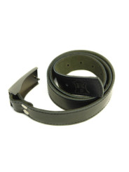 Ceinture sur mesure, cuir noir 