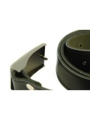 Ceinture sur mesure, cuir noir 