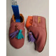 vegan slippers pink with pompoms