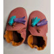 vegan slippers pink with pompoms