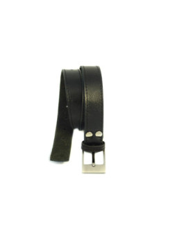 Ceinture sur mesure, cuir noir