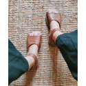 v.41 sandále barefoot flex caramel