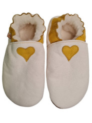 Papuce s ovčia koža farebný vzor kožena stielka