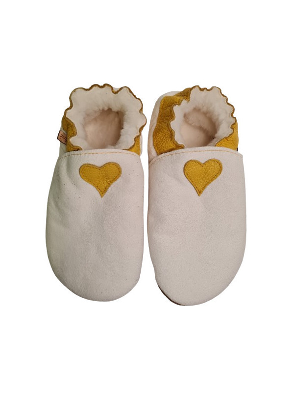 Papuce s ovčia koža farebný vzor kožena stielka