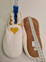 Papuce s ovčia koža farebný vzor kožena stielka