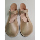 Ballerine barefoot flex cuir shine "doré "
