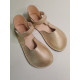 Ballerine barefoot flex cuir shine "doré "