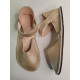 Ballerine barefoot flex cuir shine "doré "