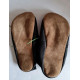 lace up slippers black leather