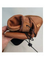 Booties leather slippers brown