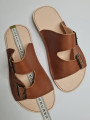 Minimalist wide and soft double buckle flat sandals