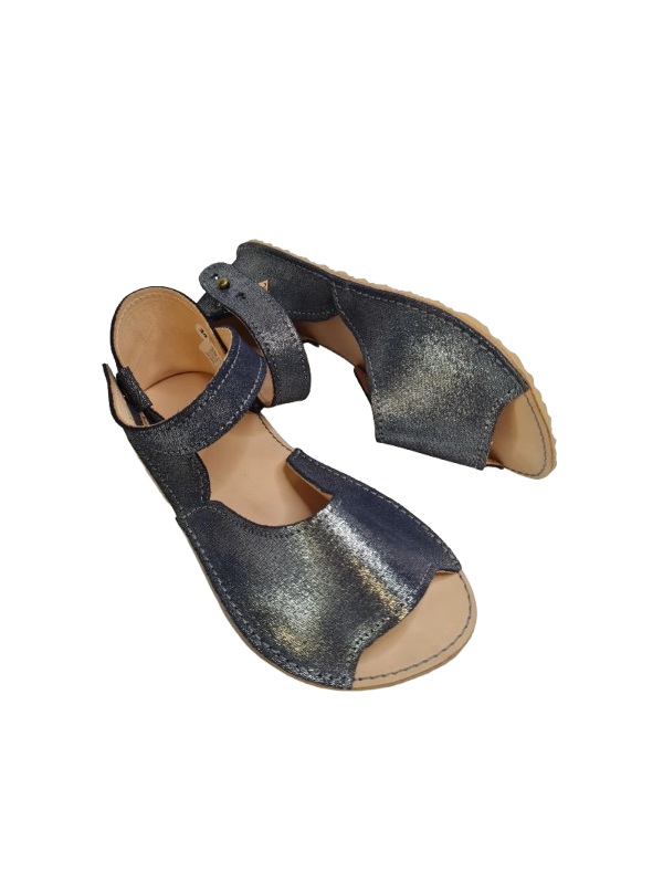 Sandales été cuir barefoot extra souple minimaliste large et plate