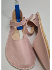 Soft leather sandals ballerina barefoot shoes wide