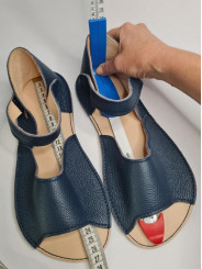 Sandales été cuir barefoot extra souple minimaliste large et plate