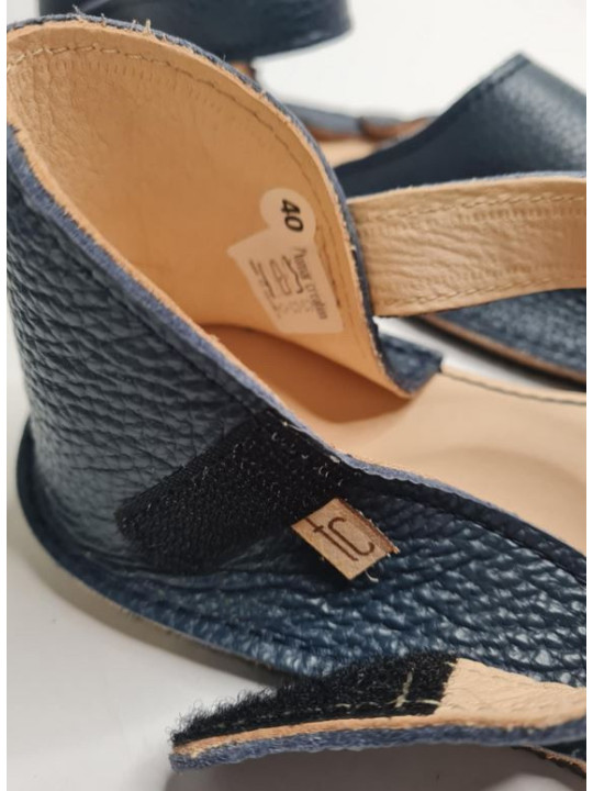 Sandales été cuir barefoot extra souple minimaliste large et plate