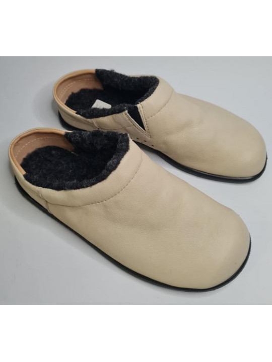 Comfy - chaussure barefoot sabot en cuir