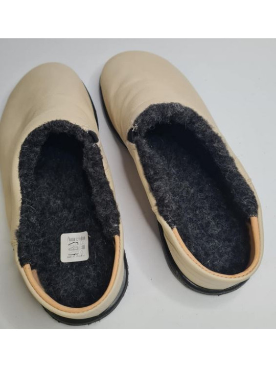 Comfy - chaussure barefoot sabot en cuir