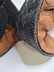 bottines barefoot en cuir avec doublure polaire semelle vibram