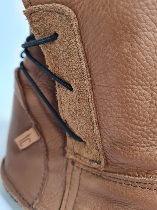 bottines barefoot en cuir avec doublure polaire semelle vibram