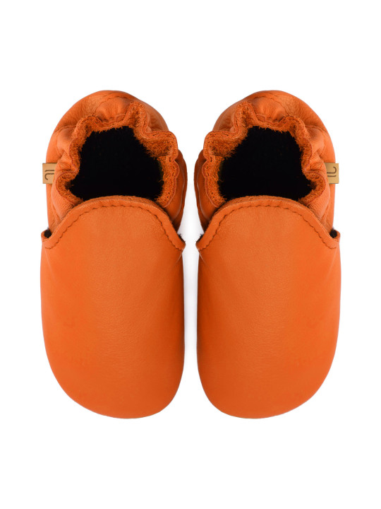 chaussons en cuir souple enfants et adultes