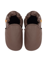 soft leather slippers for children and adults