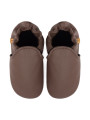 chaussons en cuir souple enfants et adultes