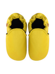 chaussons en cuir souple enfants et adultes