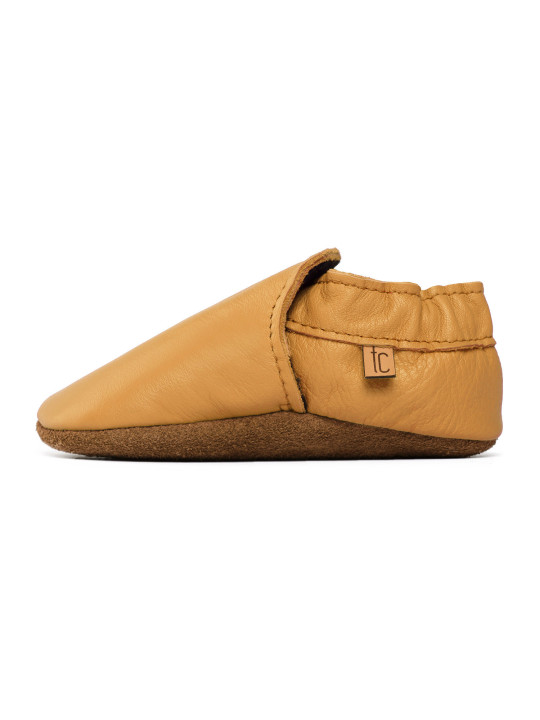 chaussons en cuir souple enfants et adultes
