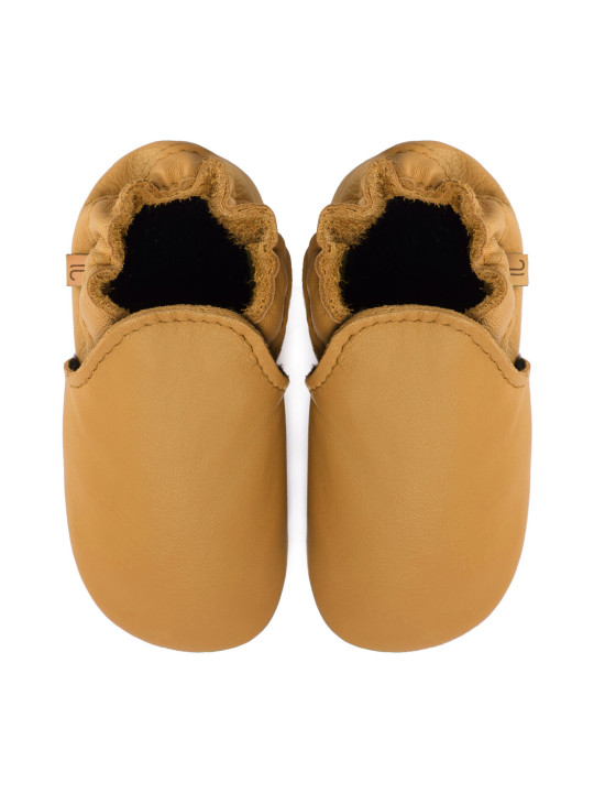 chaussons en cuir souple enfants et adultes
