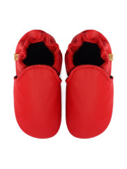 chaussons en cuir souple enfants et adultes