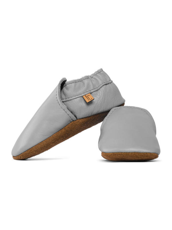 chaussons en cuir souple enfants et adultes