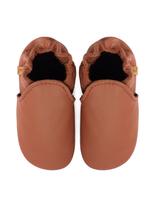 chaussons en cuir souple enfants et adultes