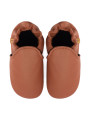 chaussons en cuir souple enfants et adultes