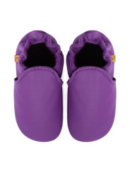 chaussons en cuir souple enfants et adultes