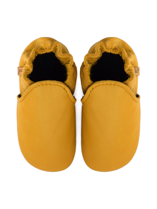 chaussons en cuir souple enfants et adultes