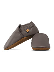 chaussons en cuir souple enfants et adultes