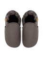 chaussons en cuir souple enfants et adultes