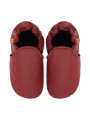 chaussons en cuir souple enfants et adultes