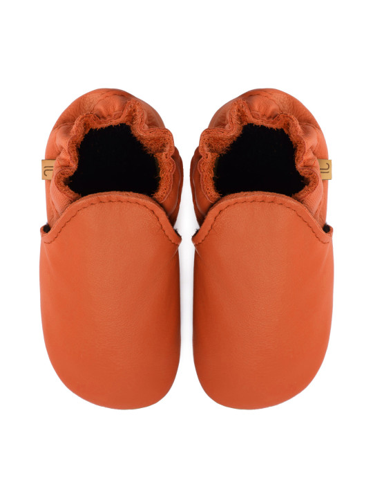 chaussons en cuir souple enfants et adultes