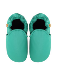 chaussons en cuir souple enfants et adultes