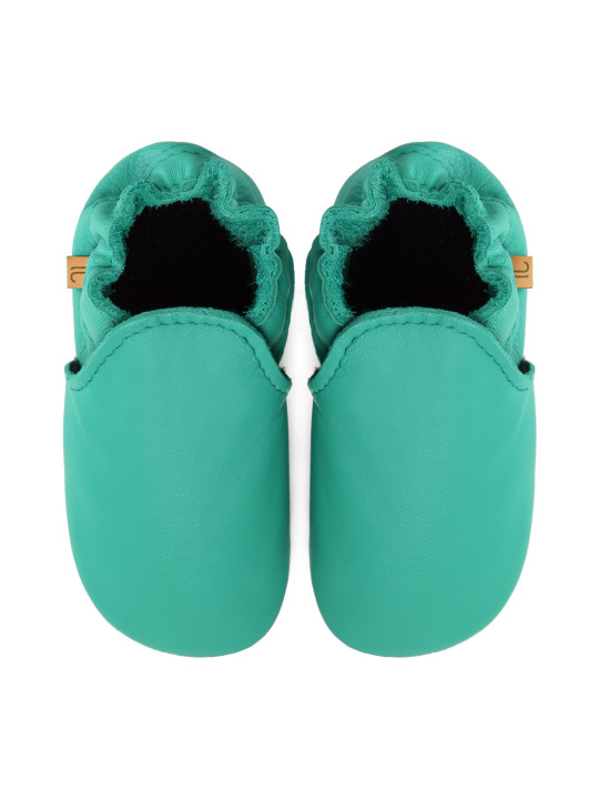 chaussons en cuir souple enfants et adultes