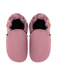 chaussons en cuir souple enfants et adultes