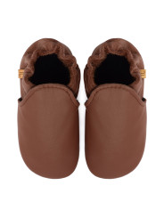 soft leather slippers for children and adults