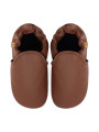 chaussons en cuir souple enfants et adultes