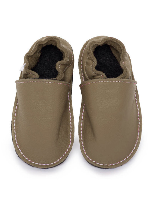 Leather shoes slippers barefoot sole  • Kids & adults 18–48 •  Tomar Creation