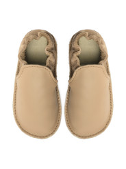 chaussures et pantoufles en cuir à semelle souple pieds nus pour enfants et adultes