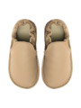 chaussures et pantoufles en cuir à semelle souple pieds nus pour enfants et adultes