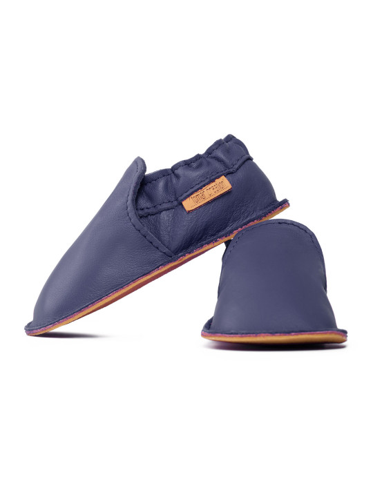 chaussures et pantoufles en cuir à semelle souple pieds nus pour enfants et adultes